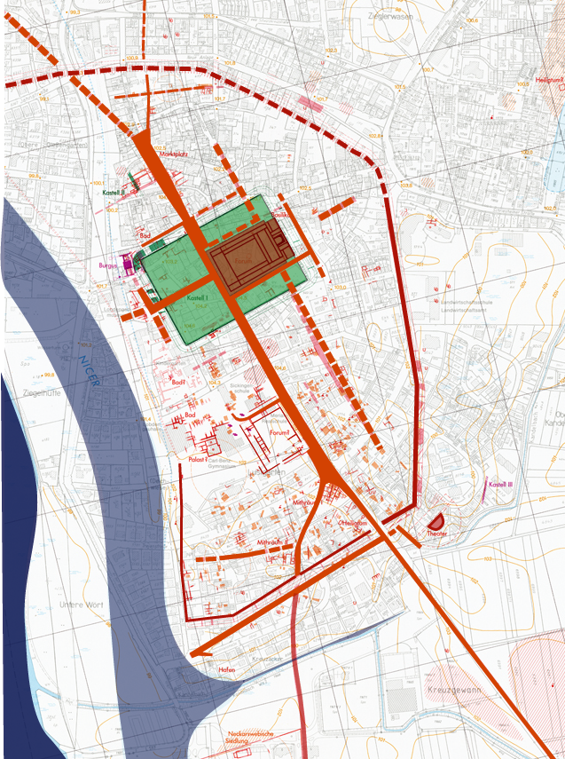 archäologischer Plan Ladenburg