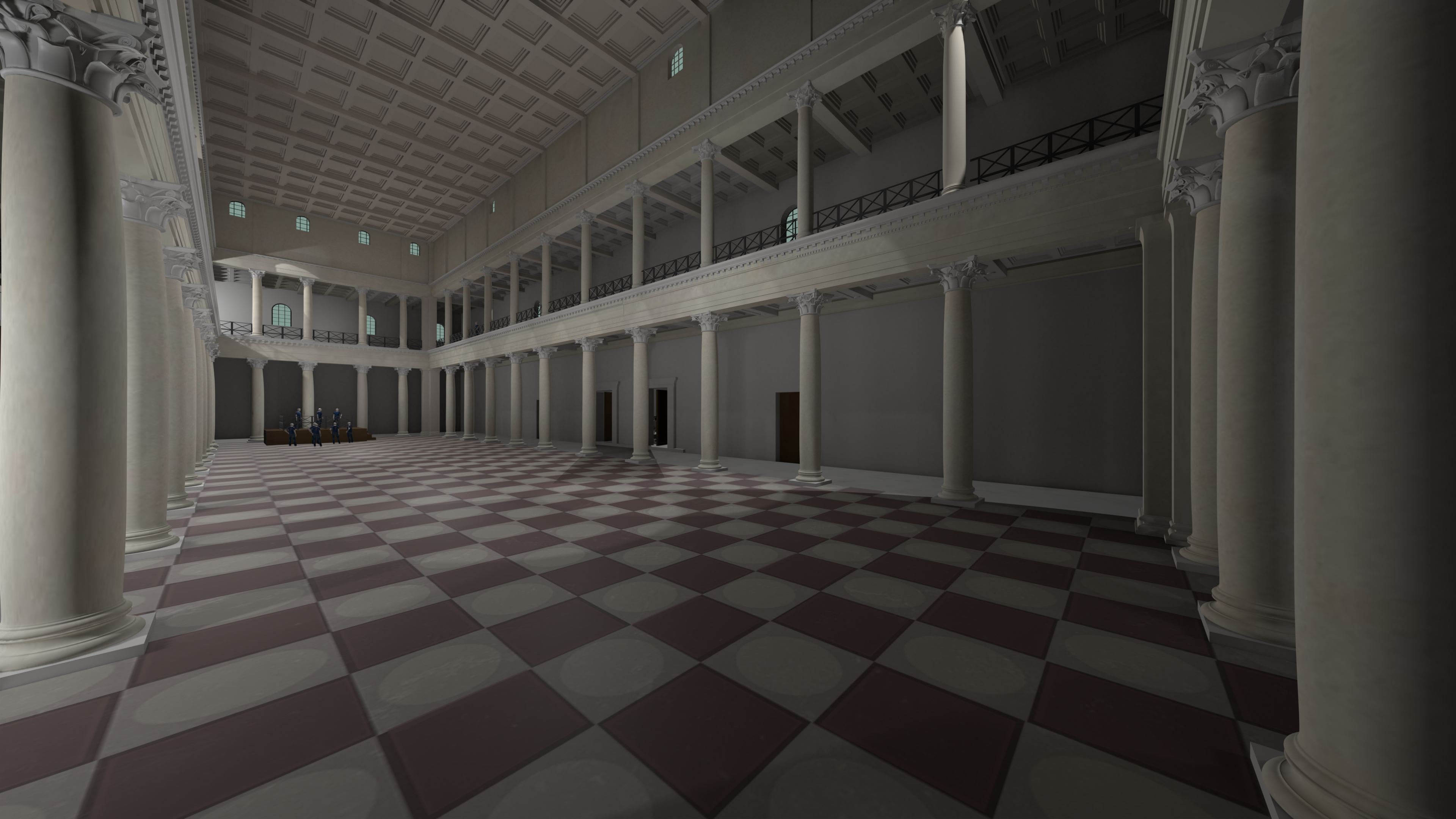 Basilika mit Decke