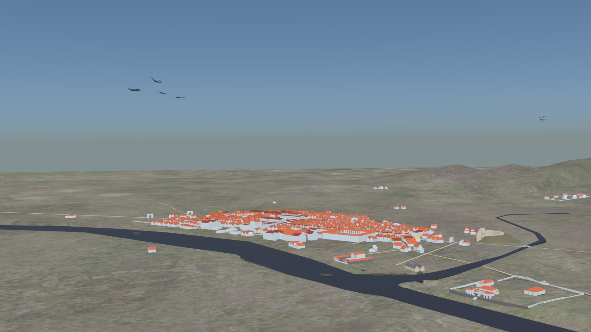 3D-Modell von Lopodunum