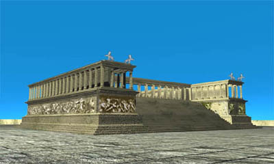 3D-Modell Pergamonaltar