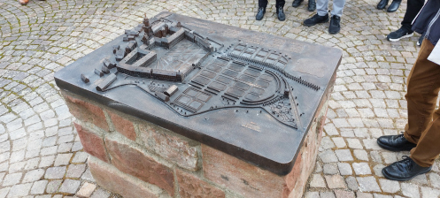 Bronzemodell des Klosters Schuttern.